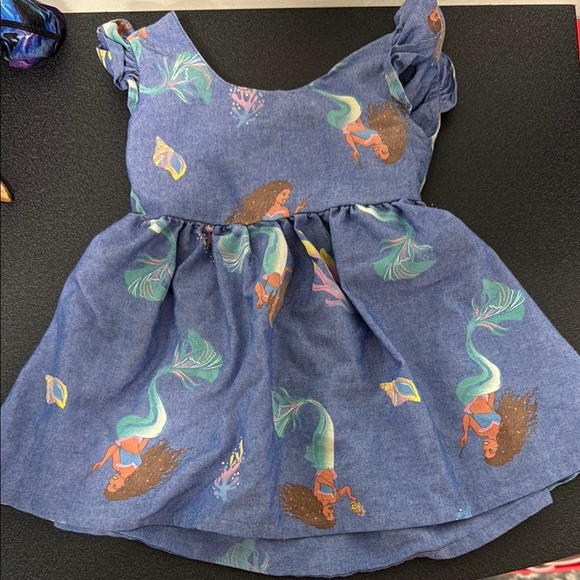 The little Mermaid Print Dress - Picture 1 of 2